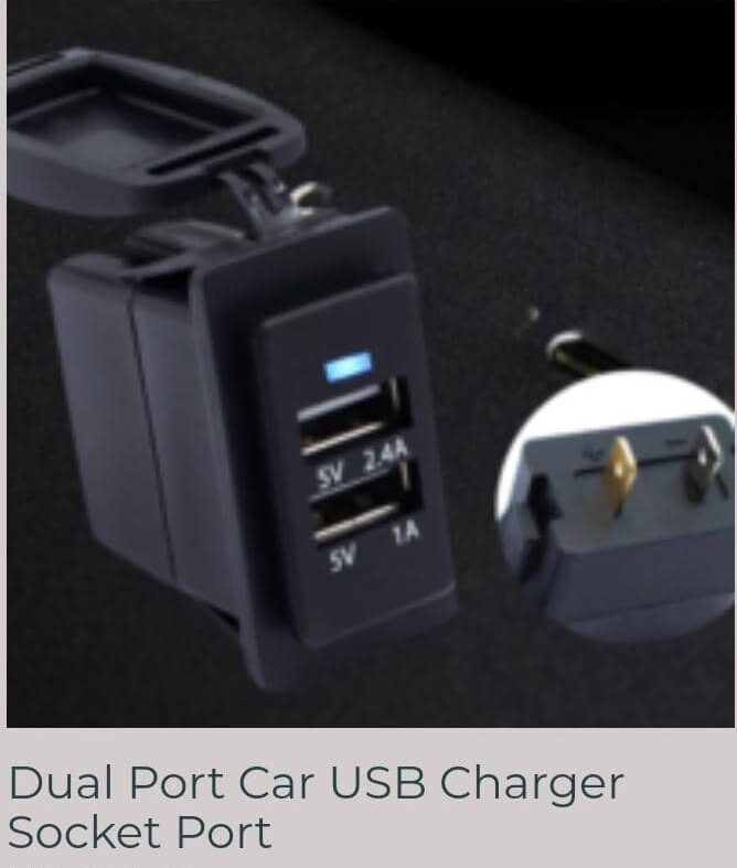 Dual Port Car USB Charger Socket Port